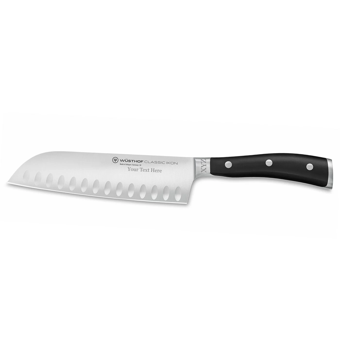 Wusthof Classic Ikon - 7" Santoku W/Hollow Edge- Personalized Engraving Available 4 Wusthof Classic Ikon - 7" Santoku W/Hollow Edge- Personalized Engraving Available - Image 2