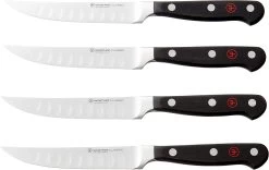 Wusthof Classic - 4 Pc. Steak Knife Knife Set W/Hollow Edge- Personalized Engraving Available