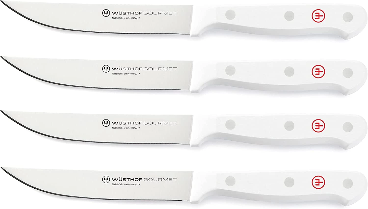 Wusthof Gourmet White - 4 Pc. Steak Knife Set 3 Wusthof Gourmet White - 4 Pc. Steak Knife Set