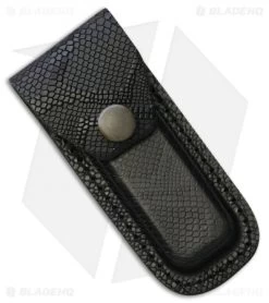 Tallen 3.5" Folding Knife Black Leather Sheath (SH1204)