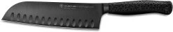 Wusthof Performer Black - 7" Hollow Edge Santoku Knife