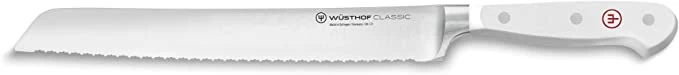 Wusthof Classic White - 9" Double Serrated Bread Knife- Personalized Engraving Available 3 Wusthof Classic White - 9" Double Serrated Bread Knife- Personalized Engraving Available