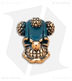 A-EDC Beads "Clown" Skull Lanyard Bead - Bronze