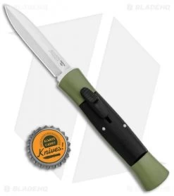 AKC 007 Concord OTF Automatic Dagger Knife Green/Black (2.75" Satin) -Knife Shop AKC 007 Concord OTF Green Satin Dagger GX 30502 jr bottlecap