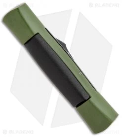 AKC 007 Concord OTF Automatic Dagger Knife Green/Black (2.75" Satin) -Knife Shop AKC 007 Concord OTF Green Satin Dagger GX 30502 jr side