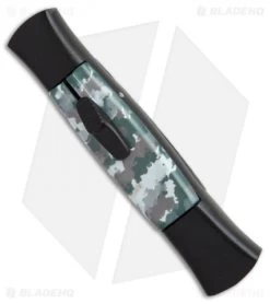 AKC 077 Concord OTF Automatic Knife Arctic Camo (3.25" Black Flat) -Knife Shop AKC 077 concord arctic camo black plain BP 19006 er side