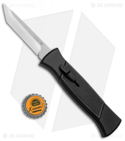AKC 777 Blackfinger Tanto OTF Automatic Knife Black (3.375" Stonewash) 6 AKC 777 Blackfinger Tanto OTF Automatic Knife Black (3.375" Stonewash) - Image 4