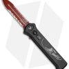 Paragon Para X Dagger OTF Automatic Knife Death Head (3.5" Red Serr) 1 Paragon Para X Dagger OTF Automatic Knife Death Head (3.5" Red Serr) -Knife Shop Asheville Steel Para X Dagger Death Head Red Serr Para X DH B CR 2XL BHQ 68253 jr 2