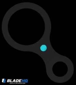 Audacious Concept Titanium Eight Paracord Lanyard Loop (DLC Blue) -Knife Shop Audacious Concept Ti Eight OWL Edition Paracord Lanyard Loop Satin Blue BHQ 80087 jr glow