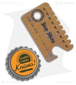 Audacious Titanium Dog Tag Tool Anglefinder V3 - Bronzed -Knife Shop Audacious Titanium Dog Tag Tool Anglefinder V3 Bronzed AC DT3 TIT BRZ BHQ 113048 LS Bottlecap