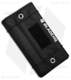 Blade HQ Jumbo Knife Roll Nylon Carry Case - Black W/Door Hooks