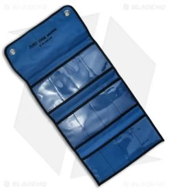 Blade HQ Knife Roll Nylon Carry Case - Blue -Knife Shop Blade HQ Knife Roll Nylon Carry Case Blue BHQ 80225 er side 2