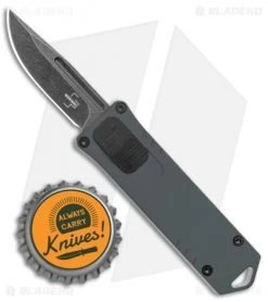 Boker Plus USB OTF Automatic Knife Gray Aluminum (1.7" Black SW) -Knife Shop Boker Plus USB OTF Auto Gray Aluminum Black SW BHQ 125998 jr bottlecap