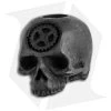 Carpe Diem EDC Skull Lanyard Bead - Black Steel
