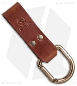 Casstrom No. 3 Dangler Sheath Extension Carabiner D-Ring (Cognac Brown)