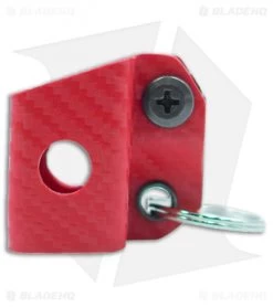 Clip & Carry Kydex Sheath Keychain For Gerber Dime (Red CF)
