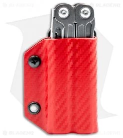 Clip & Carry Kydex Sheath Keychain For Leatherman Wingman (Red CF) -Knife Shop Clip and Carry Kydex Sheath Keychain Leatherman Wingman Red CF BHQ 98651 jr wingman
