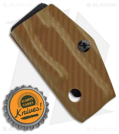 Clip & Carry Kydex Sheath Keychain For Leatherman Skeletool (Tan CF) 5 Clip & Carry Kydex Sheath Keychain For Leatherman Skeletool (Tan CF) - Image 3