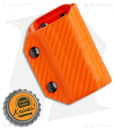 Clip & Carry Leatherman Wave / Wave+ Sheath - Orange Carbon Fiber Print Kydex 5 Clip & Carry Leatherman Wave / Wave+ Sheath - Orange Carbon Fiber Print Kydex - Image 3