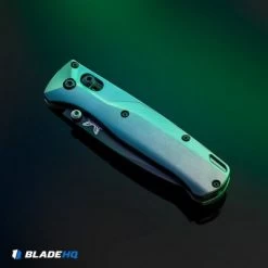 Flytanium Custom Crossfade Titanium Scales For Benchmade Bugout - Bead Blast -Knife Shop Crossfade