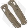 Flytanium Custom Crossfade Micarta Scales For Benchmade Bugout - Green Canvas -Knife Shop Crossfade Bugout Scales Green Canvas Micarta BHQ 134780 jr