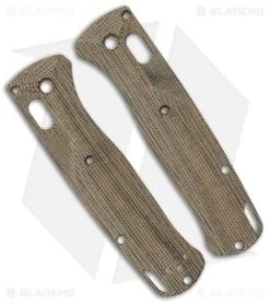 Flytanium Custom Crossfade Micarta Scales For Benchmade Bugout - Green Canvas