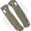 Flytanium Custom Crossfade Micarta Scales For Benchmade Bugout - Green Linen -Knife Shop Crossfade Bugout Scales Green Linen Micarta BHQ 134778 jr