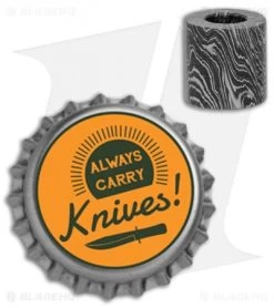 Tallen Straight Bead (Damascus) -Knife Shop DA05 Tallen Straight Bead Damascus BHQ 15645 jr bottlecap