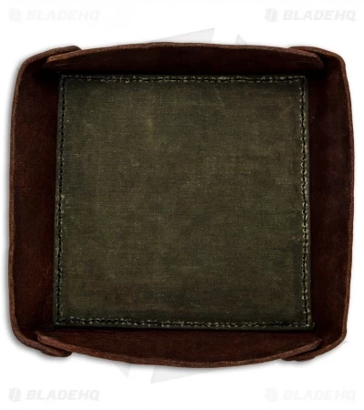 Fire Hall Knife & Leather Large Valet Tray With Canvas 3 Fire Hall Knife & Leather Large Valet Tray With Canvas