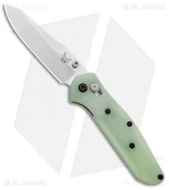 Flytanium Custom Natural Jade G-10 Scales For Benchmade Mini Osborne 945 7 Flytanium Custom Natural Jade G-10 Scales For Benchmade Mini Osborne 945 -Knife Shop Flytanium Benchmade 945 Mini Osborne AXIS Lock Jade Satin BHQ 134986 jr