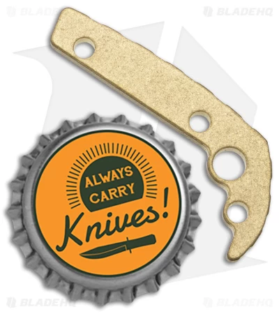 Flytanium Custom Brass Back Spacer For Demko AD20.5 Knife (Stonewash) 5 Flytanium Custom Brass Back Spacer For Demko AD20.5 Knife (Stonewash) - Image 3