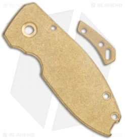 Flytanium Brass Scale For CRKT Squid - Antique Stonewash