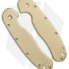 Flytanium Custom Brass Scales For Ontario Rat 1 Knife - Antique SW -Knife Shop Flytanium Brass Scales for Ontario Rat 1 Antique SW jr