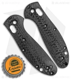 Flytanium Custom Carbon Fiber Scales For Benchmade Mini Griptilian - Black -Knife Shop Flytanium CF Mini Griptilian Scales BHQ 93938 jr bottlecap