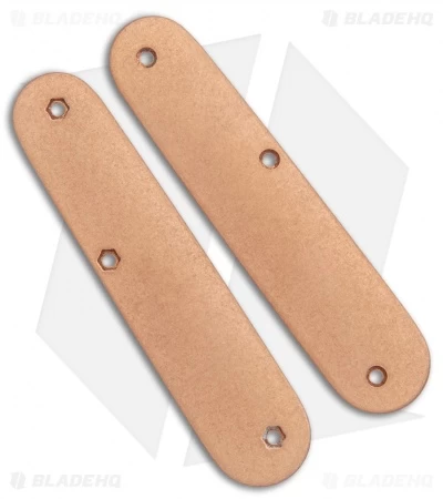 Flytanium Contoured Copper Scales For Victorinox Cadet Swiss Army Knife (84mm) 3 Flytanium Contoured Copper Scales For Victorinox Cadet Swiss Army Knife (84mm)
