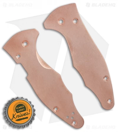 Flytanium Copper Scales For Spyderco Yojimbo 2 Knife - Antique Stonewash 4 Flytanium Copper Scales For Spyderco Yojimbo 2 Knife - Antique Stonewash - Image 2
