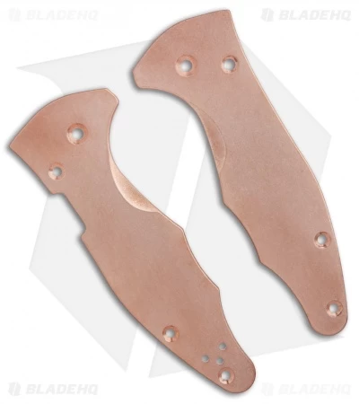 Flytanium Copper Scales For Spyderco Yojimbo 2 Knife - Antique Stonewash 3 Flytanium Copper Scales For Spyderco Yojimbo 2 Knife - Antique Stonewash