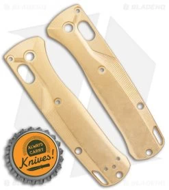 Flytanium Crossfade Brass Scales For Benchmade MINI Bugout Knife -Knife Shop Flytanium Crossfade Brass Scales for Benchmade Mini Bugout BHQ 135984 jr bottlecap