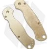 Flytanium Classic Brass Scales For Spyderco Paramilitary 2 Knife - Antique SW -Knife Shop Flytanium Custom Brass Scales for Spyderco Paramilitary 2 Antique SW BHQ 49765 er 2