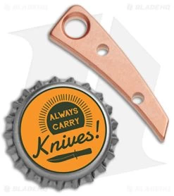 Flytanium Custom Copper Back Spacer For Pilar III Knife -Knife Shop Flytanium Custom Copper Back Spacer for Pillar III Knife BHQ 178491 jr bottlecap