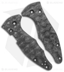 Flytanium Raindrop Carbon Fiber Scales For Spyderco Yojimbo 2 Knife