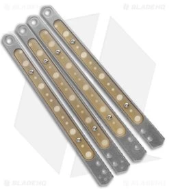 Flytanium Custom Titanium Scales Ultem Inlay For Kershaw Lucha Balisong - SW