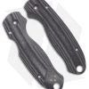 Flytanium Lotus Black Linen Micarta Scales For Spyderco Para 3 Knife