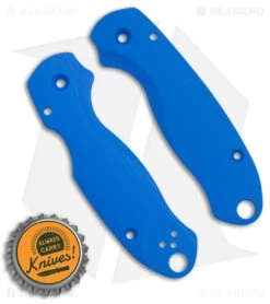 Flytanium Lotus Blue G-10 Scales For Spyderco Paramilitary 3 Knife -Knife Shop Flytanium Lotus Blue G 10 Scales for Spyderco Para 3 Knife BHQ 178400 jr bottlecap