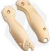 Flytanium Lotus Brass Scales For Spyderco Paramilitary 3 Knife