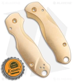 Flytanium Lotus Brass Scales For Spyderco Paramilitary 3 Knife 7 Flytanium Lotus Brass Scales For Spyderco Paramilitary 3 Knife -Knife Shop Flytanium Lotus Brass Scales for Spyderco Para 3 Knife BHQ 178015 jr bottlecap