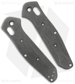 Flytanium Custom Black Micarta Scales For Benchmade Mini Osborne 945