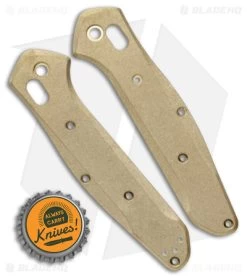 Flytanium Radar Handle Scales For Benchmade 940 Osborne Knives - SW Brass -Knife Shop Flytanium Radar Handle Scales Benchmade 940 Osborne Knife SW Brass BHQ 136790 jr bottlecap