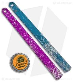 Flytanium Splatter Aluminum Channel Handles For Kershaw Lucha Balisong Knife -Knife Shop Flytanium Splkatter Aluminum Channel Handles for Kershaw Lucha Balisong Knife BHQ 138376 jr 1 bottlecap