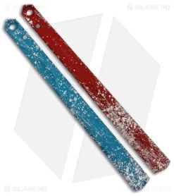 Flytanium Splatter Aluminum Channel Handles For Kershaw Lucha Balisong Knife -Knife Shop Flytanium Splkatter Aluminum Channel Handles for Kershaw Lucha Balisong Knife BHQ 138376 jr 2